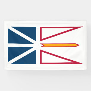 Flagge von Neufundland und Labrador (Kanada) Banner