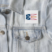 Flagge von Neufundland und Labrador (Kanada) Button (Beispiel)