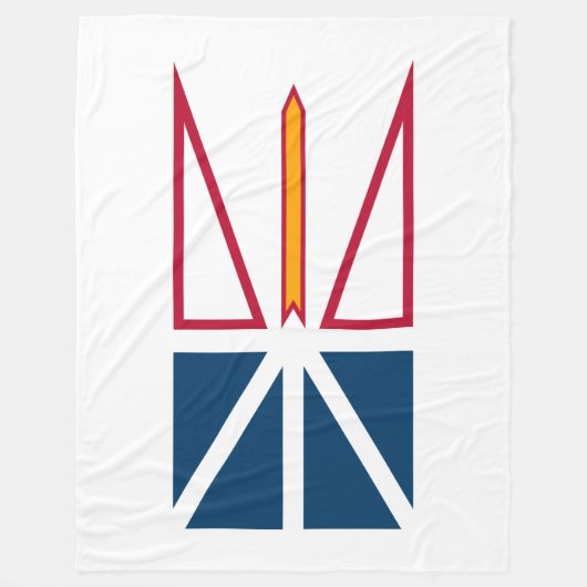 Flagge von Neufundland und Labrador (Kanada) Fleecedecke (Vorderseite)
