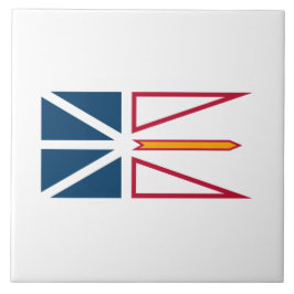 Flagge von Neufundland und Labrador (Kanada) Fliese