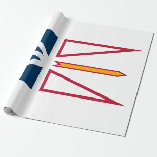 Flagge von Neufundland und Labrador (Kanada) Geschenkpapier