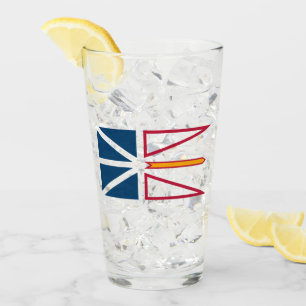 Flagge von Neufundland und Labrador (Kanada) Glas
