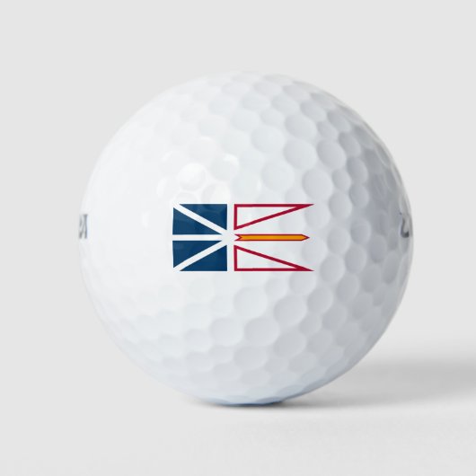 Flagge von Neufundland und Labrador (Kanada) Golfball (Vorderseite)
