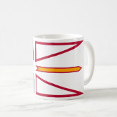Flagge von Neufundland und Labrador (Kanada) Kaffeetasse (VorderseiteRechts)