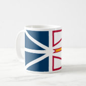 Flagge von Neufundland und Labrador (Kanada) Kaffeetasse (Vorderseite Links)