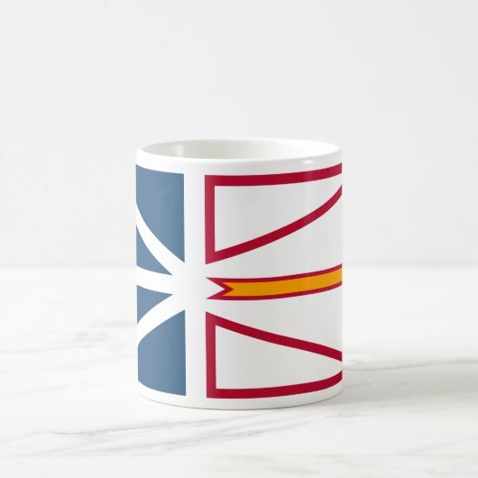 Flagge von Neufundland und Labrador (Kanada) Kaffeetasse (Mittel)