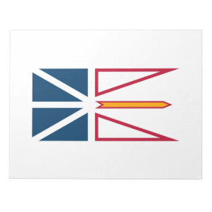 Flagge von Neufundland und Labrador (Kanada) Notizblock