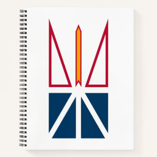Flagge von Neufundland und Labrador (Kanada) Notizblock