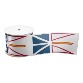 Flagge von Neufundland und Labrador (Kanada) Satinband