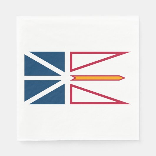 Flagge von Neufundland und Labrador (Kanada) Serviette (Vorderseite)