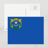 Flagge von Nevada Postkarte (Vorne/Hinten)