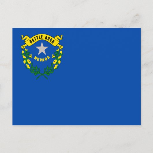 Flagge von Nevada Postkarte (Vorderseite)