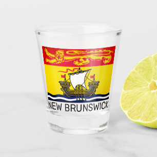 Flagge von New Brunswick, Kanada Schnapsglas