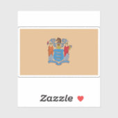 Flagge von New Jersey Aufkleber (Blatt)