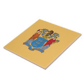 Flagge von New Jersey Fliese (Seite)