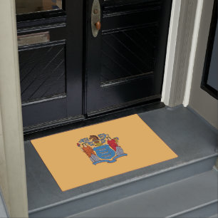 Flagge von New Jersey Fußmatte