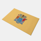 Flagge von New Jersey Fußmatte (Schrägansicht)