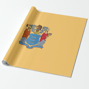Flagge von New Jersey Geschenkpapier