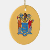 Flagge von New Jersey Keramik Ornament (Rechts)