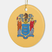 Flagge von New Jersey Keramik Ornament (Links)