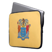 Flagge von New Jersey Laptopschutzhülle (Vorderseite Links)
