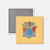 Flagge von New Jersey Magnet (Vorderseite/Rückseite)