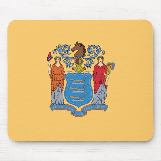 Flagge von New Jersey Mousepad (Vorne)