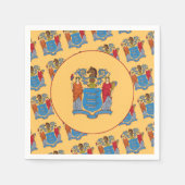 Flagge von New Jersey, New-Jersey-Flagge Serviette (Vorderseite)