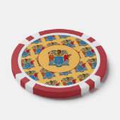 Flagge von New Jersey Pokerchips (Einzeln)