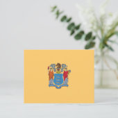 Flagge von New Jersey Postkarte (Stehend Vorderseite)