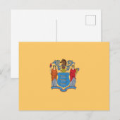 Flagge von New Jersey Postkarte (Vorne/Hinten)