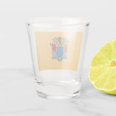 Flagge von New Jersey Schnapsglas (Rückseite)