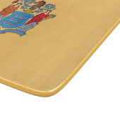 Flagge von New Jersey Schneidebrett (Ecke)