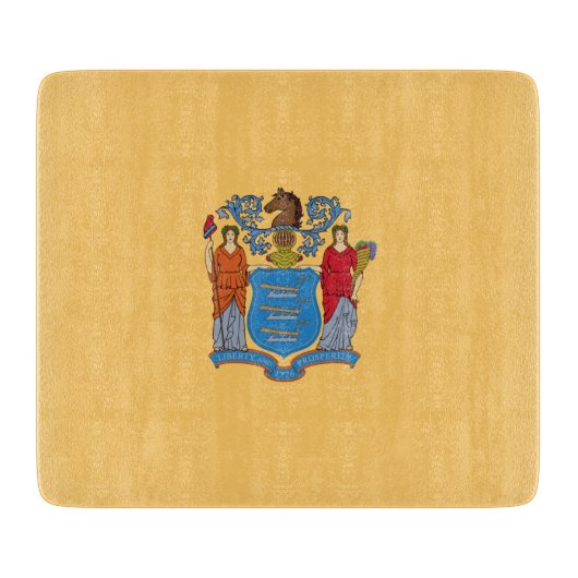 Flagge von New Jersey Schneidebrett (Vorderseite)