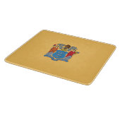 Flagge von New Jersey Schneidebrett (Ecke)
