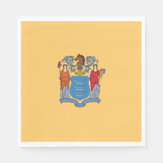 Flagge von New Jersey Serviette (Vorderseite)