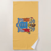 Flagge von New Jersey Strandtuch (Vorderseite)