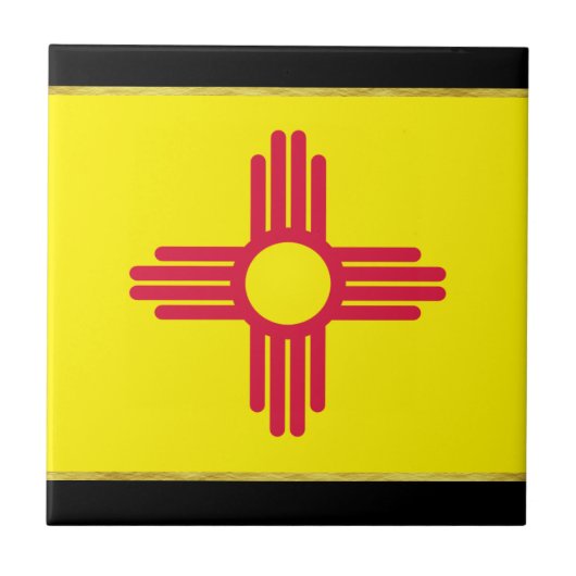 Flagge von New Mexico Fliese (Vorderseite)