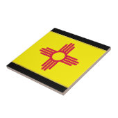 Flagge von New Mexico Fliese (Seite)