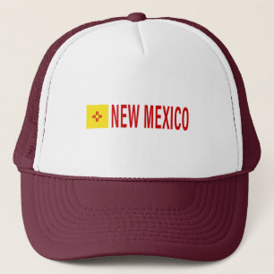 Flagge von New Mexico Symbol der Zia Truckerkappe