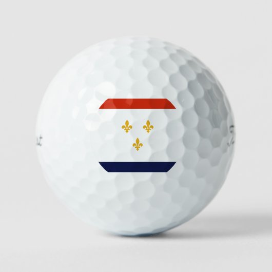 Flagge von New Orleans Golfball (Vorderseite)