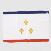 Flagge von New Orleans Golfhandtuch (Horizontal)