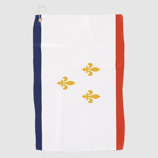 Flagge von New Orleans Golfhandtuch (Vorderseite)