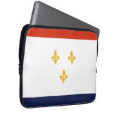 Flagge von New Orleans Laptopschutzhülle (Vorne Rechts)