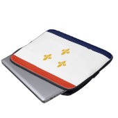 Flagge von New Orleans Laptopschutzhülle (Vorne Knopf)