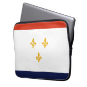 Flagge von New Orleans Laptopschutzhülle (Vorderseite Links)