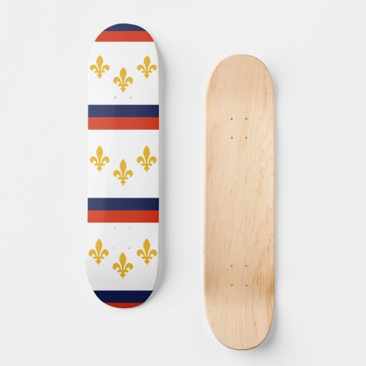 Flagge von New Orleans, Louisiana Skateboard (Vorderseite)