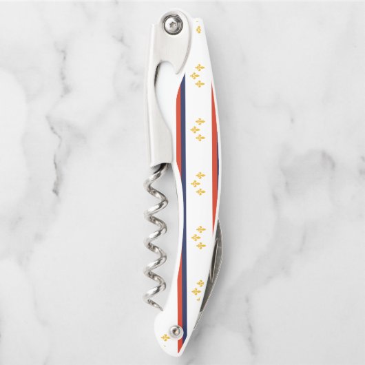 Flagge von New Orleans, Louisiana Waiter's Corksch Kellnermesser (Vorderseite)