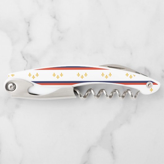 Flagge von New Orleans, Louisiana Waiter's Corksch Kellnermesser (Vorderseite)