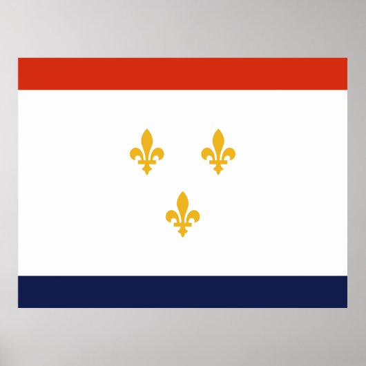 Flagge von New Orleans Poster (Vorne)